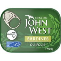 Een afbeelding van John West Sardines olijfolie
