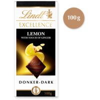 Een afbeelding van Lindt Excellence lemon ginger donker