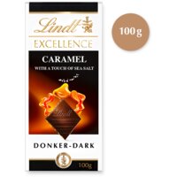 Een afbeelding van Lindt Excellence karamel zeezout melkchocolade
