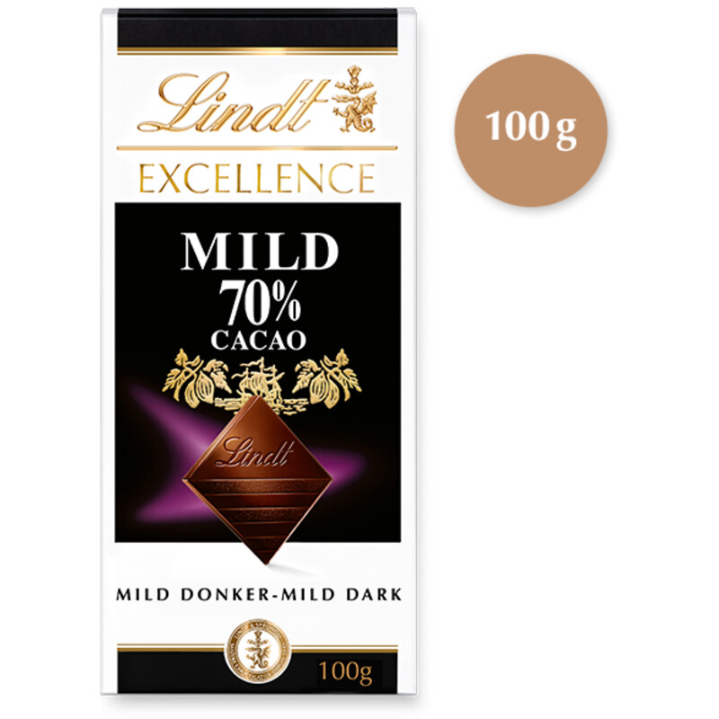 Een afbeelding van Lindt Excellence 70% mild pure chocolade