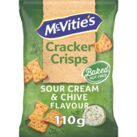 Een afbeelding van McVitie's Cracker crisps sour cream & chive