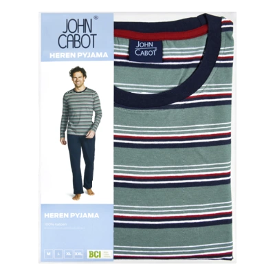 pdp-image-John Cabot Heren pyjama streep XL
