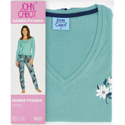 pdp-image-John Cabot Dames pyjama petrol M