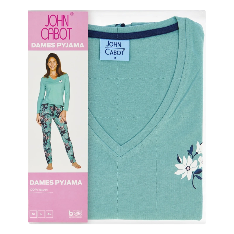 Dames pyjama petrol XL