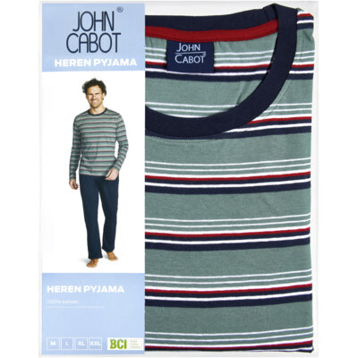 pdp-image-John Cabot Heren pyjama streep M