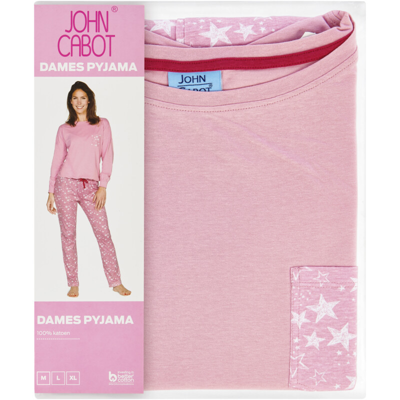 Een afbeelding van John Cabot Dames pyjama ster L
