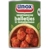 Een afbeelding van Unox Vega ballen in tomaten saus