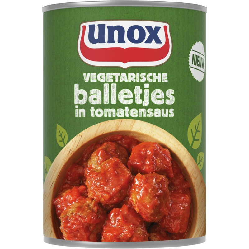 Een afbeelding van Unox Vega ballen in tomaten saus