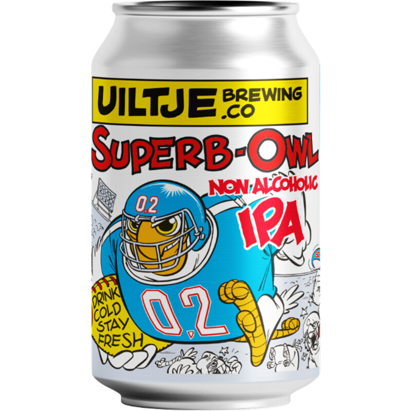 Een afbeelding van Uiltje Brewing Superb-owl non-alcoholic IPA