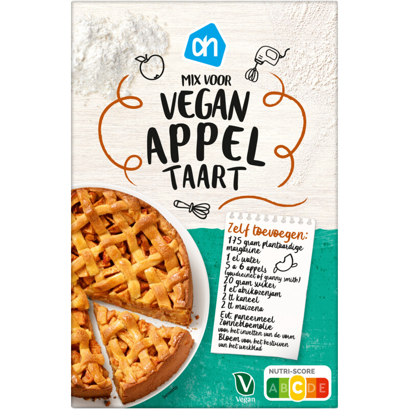 Een afbeelding van AH Mix voor vegan appeltaart