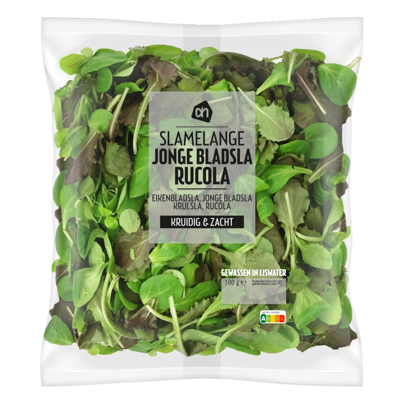 Jonge bladsla met rucola