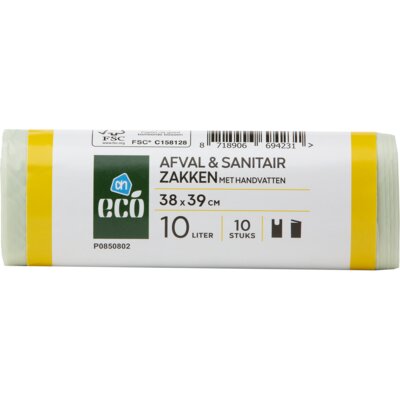 pdp-image-AH Eco Afval en sanitairzakken 10 liter