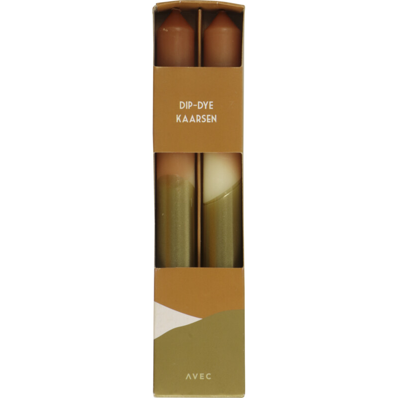 Een afbeelding van Avec Dip dye goud caramel