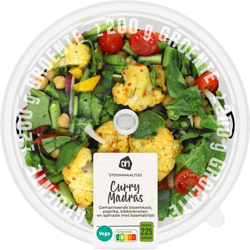 Een afbeelding van AH Stoommaaltijd curry madras