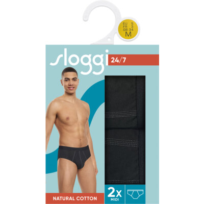 Sloggi Heren midi zwart maat M