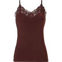 Een afbeelding van Ten Cate Dames spaghetti top kant bordeaux M
