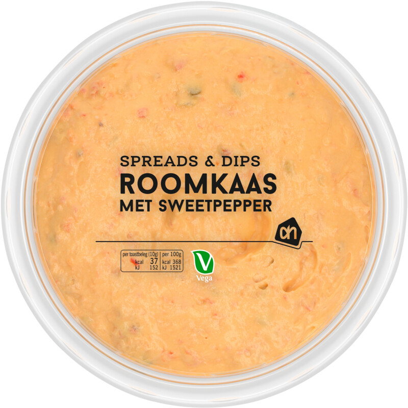 Een afbeelding van AH Roomkaas met sweetpepper