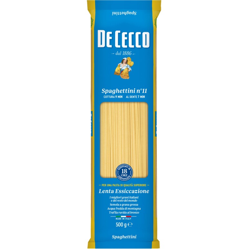 Een afbeelding van De Cecco Spaghettini nr11