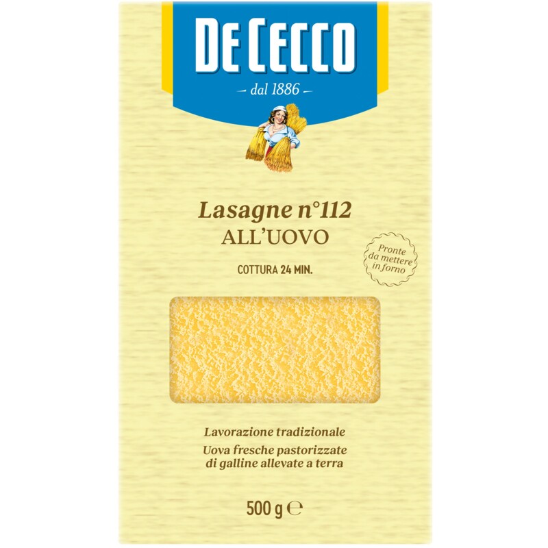 Een afbeelding van De Cecco Lasagne all'uovo