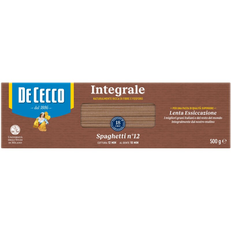 Een afbeelding van De Cecco Spaghetti integrale