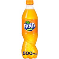 Een afbeelding van Fanta orange fles