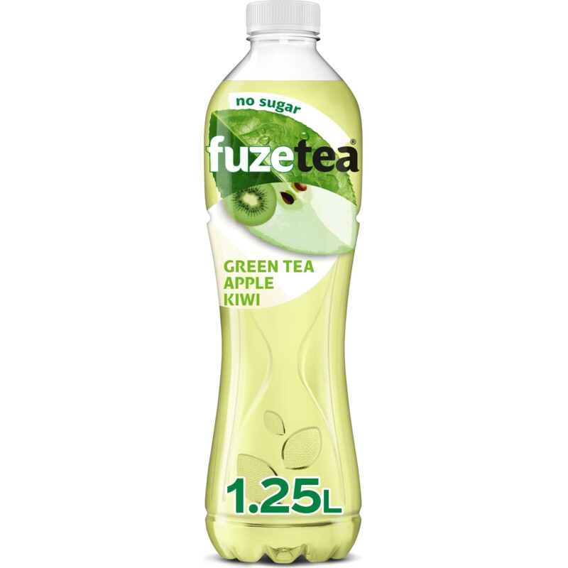 Een afbeelding van Fuze Tea Green tea apple kiwi no sugar