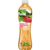 Een afbeelding van Fuze Tea Black tea raspberry mint no sugar