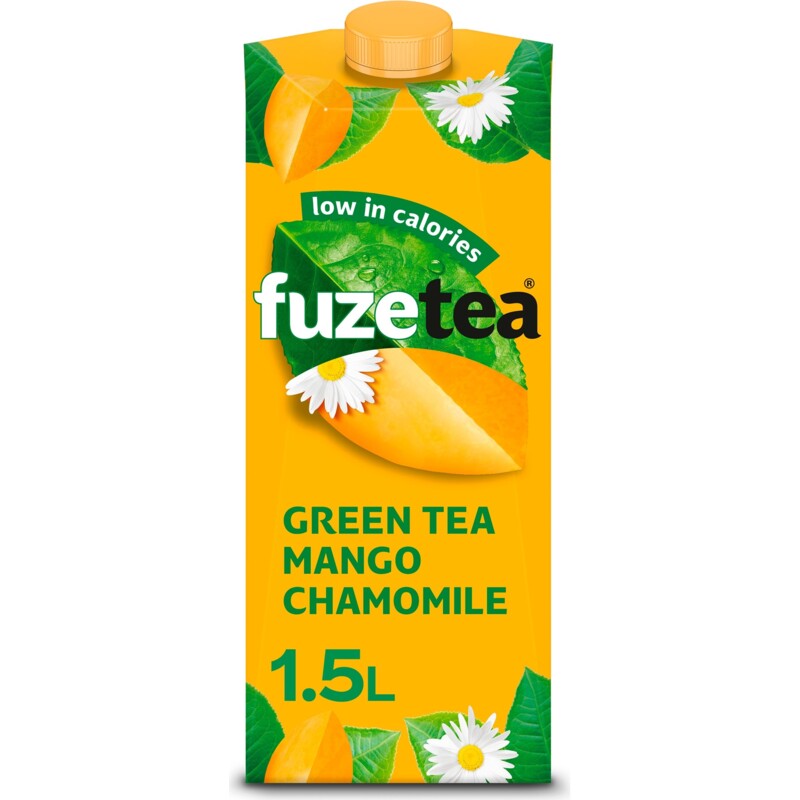 Een afbeelding van Fuze Tea Green tea mango chamomile