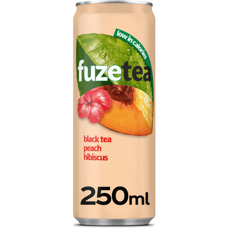Fuze Tea Black ice tea peach hibiscus bestellen Albert Heijn