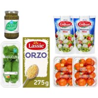 Een afbeelding van Lassie Orzo salade caprese pakket