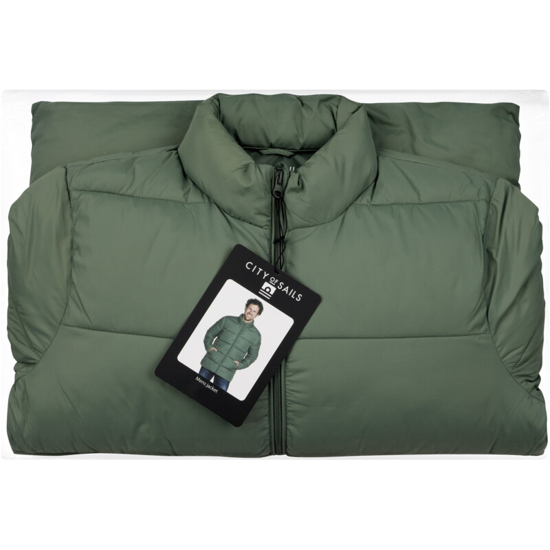 Een afbeelding van City of Sails Heren jas groen M