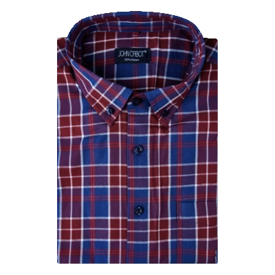 pdp-image-John Cabot Overhemd ruit rood 41-42