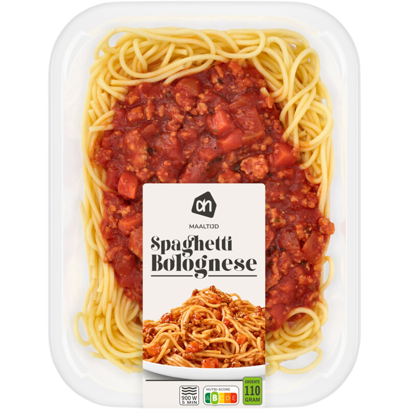Een afbeelding van AH Maaltijd spaghetti bolognese