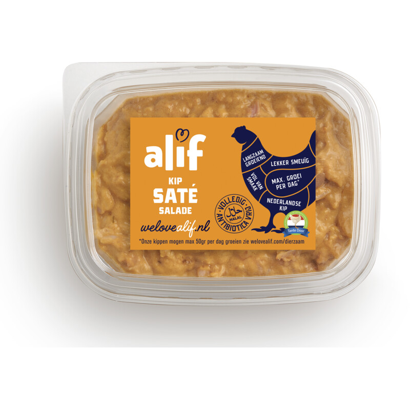 Een afbeelding van Alif Kipsaté salade