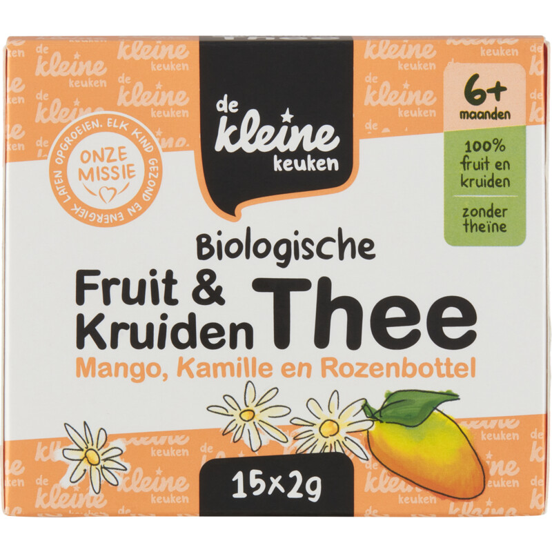 Een afbeelding van De Kleine Keuken Fruit & kruiden thee 6mnd bio