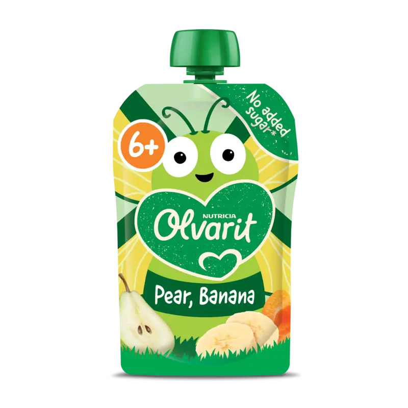 Knijpfruit 6+ Maanden Peer Banaan