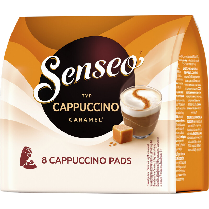 Een afbeelding van Senseo Cappuccino caramel coffee pads