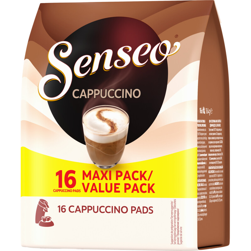 Een afbeelding van Senseo Cappuccino koffiepads voordeelpak
