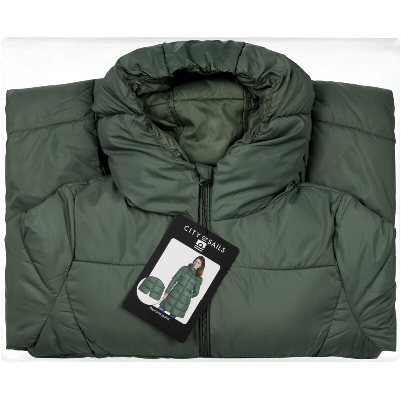 Een afbeelding van City of Sails Dames jas groen XL