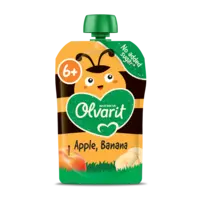 Olvarit Knijpfruit apple, banana 6m+