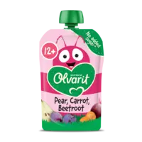 Olvarit Knijpfruit pear, carrot, beetroot 12m+