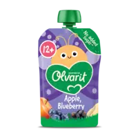 Olvarit Knijpfruit apple, blueberry 12m+