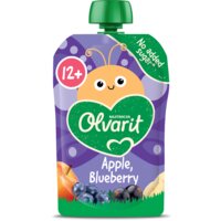 Een afbeelding van Olvarit Knijpfruit apple blueberry 12+ mnd