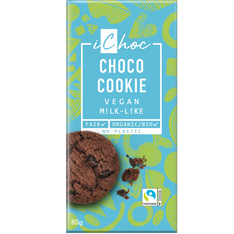 Een afbeelding van iChoc Choco cookie vegan m!lk-l!ke