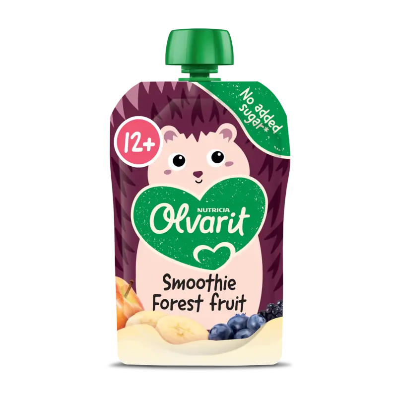 Olvarit Knijpfruit smoothie forest fruit 12m+