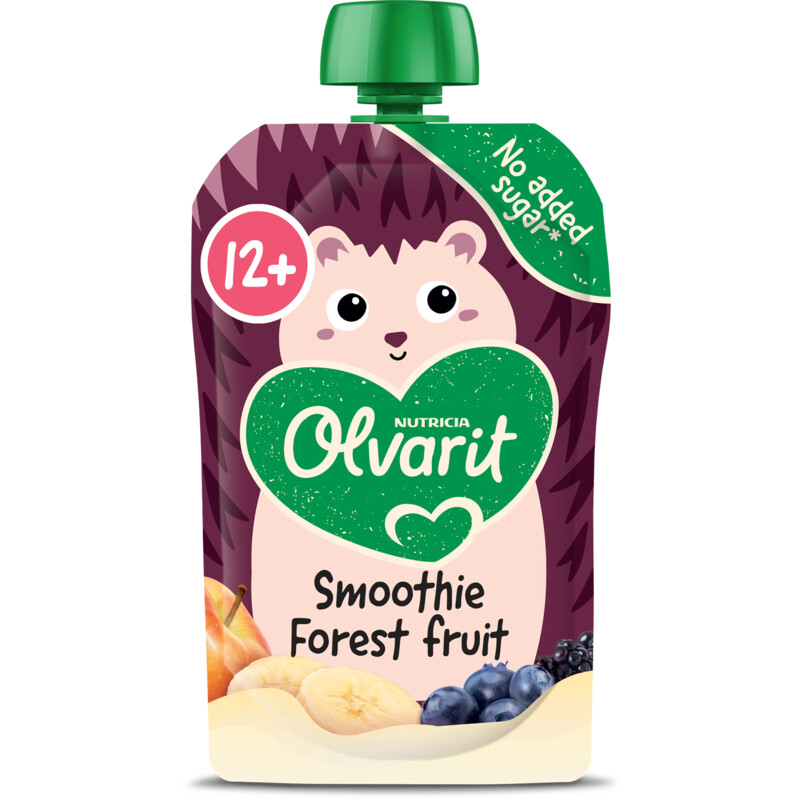 Een afbeelding van Olvarit Knijpfruit 12+ mnd smoothie bosvruchten