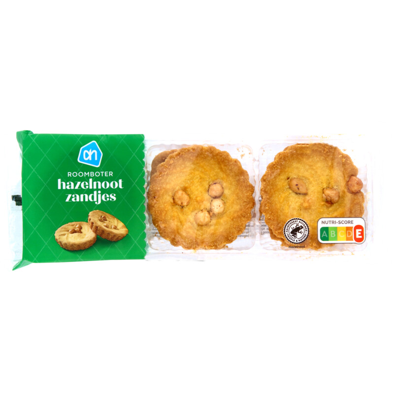 Een afbeelding van AH Roomboter hazelnootzandjes