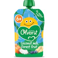 Een afbeelding van Olvarit Knijpfruit coconut milk forest fruit 6+