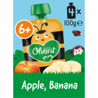 Een afbeelding van Olvarit Knijpfruit apple banana 6m+