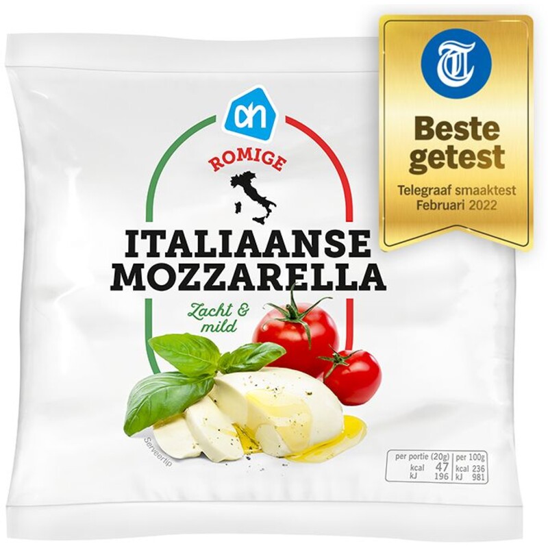 Een afbeelding van AH Italiaanse mozzarella